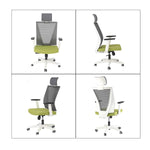 Bosonshop High Back Swivel Chair for Desk with Adjustable Headrest Office Chair Breathable Mesh Ergonomic Desk Chair