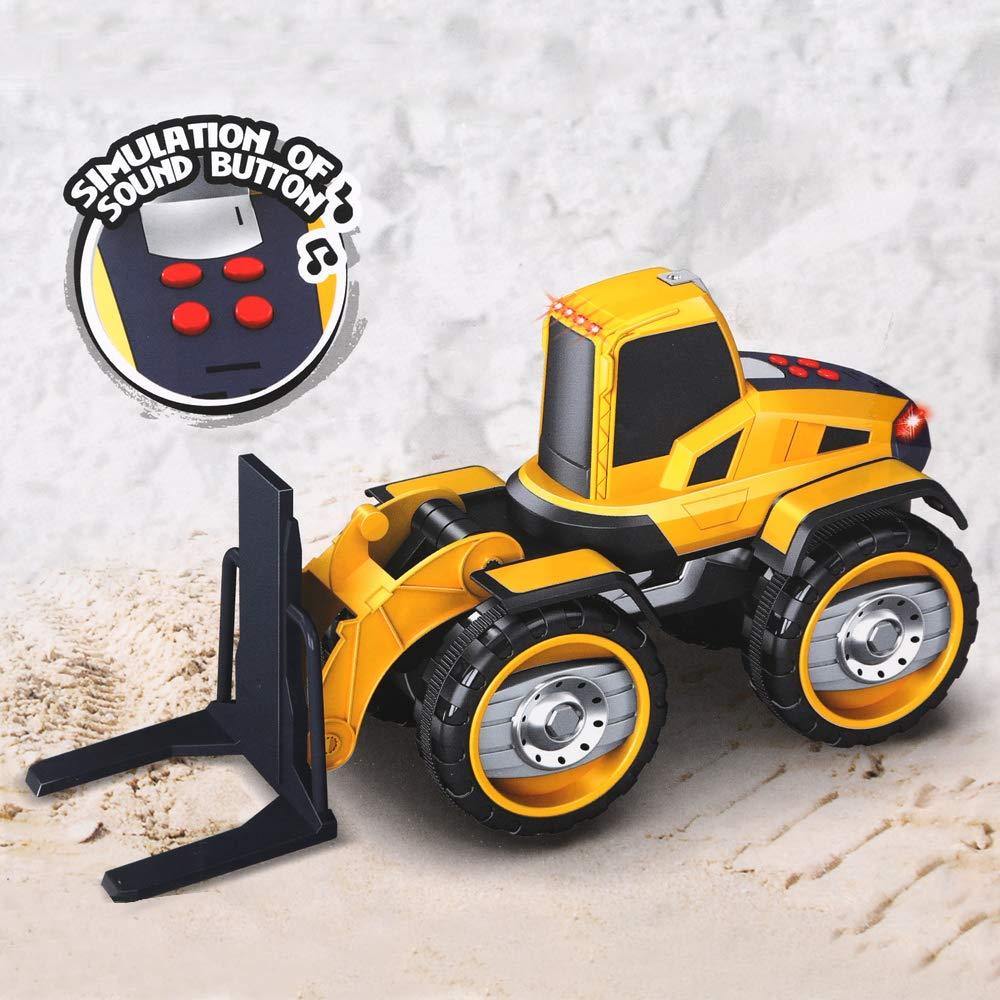 Bosonshop Forklift Toy Battery Powered Dump for Kids with Light and Sound