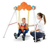 Bosonshop Baby Toddler Indoor/Outdoor Metal Swing Set with Safety Seat
