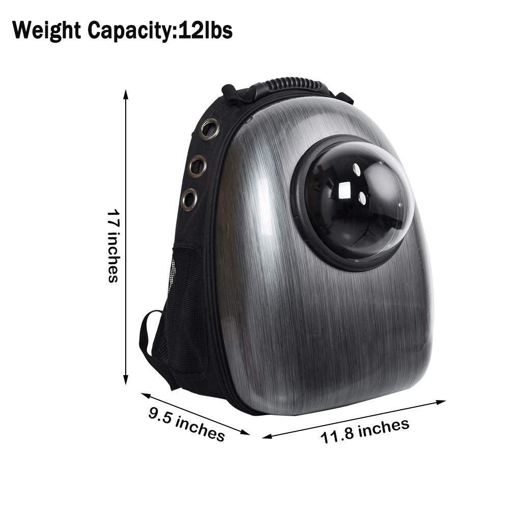 Bosonshop Pet Cat Dog Carrier Backpack Traveler Bubble Space Capsule Travel Bag Breathable Tote for Kitten Doogie Puppy