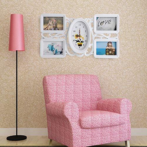 Bosonshop Collage Pictures Frames 4 Openings White Photo Holder with Glass Front for Family,20.5 X 11