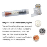 Toilet Sprayer Head | High Pressure Ionic Filter Bidet Sprayer Head Water Saving That Softens Hard Water For Personal Hygiene - Bosonshop