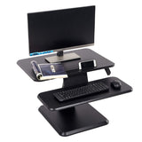 Bosonshop Height Adjustable Standing Desk Tabletop Riser Converter Sit to Stand Up Computer Workstation with Keyboard Tray