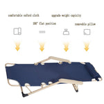 Bosonshop Outdoor Reclining Lounge Chairs with Pillow, Dark Blue