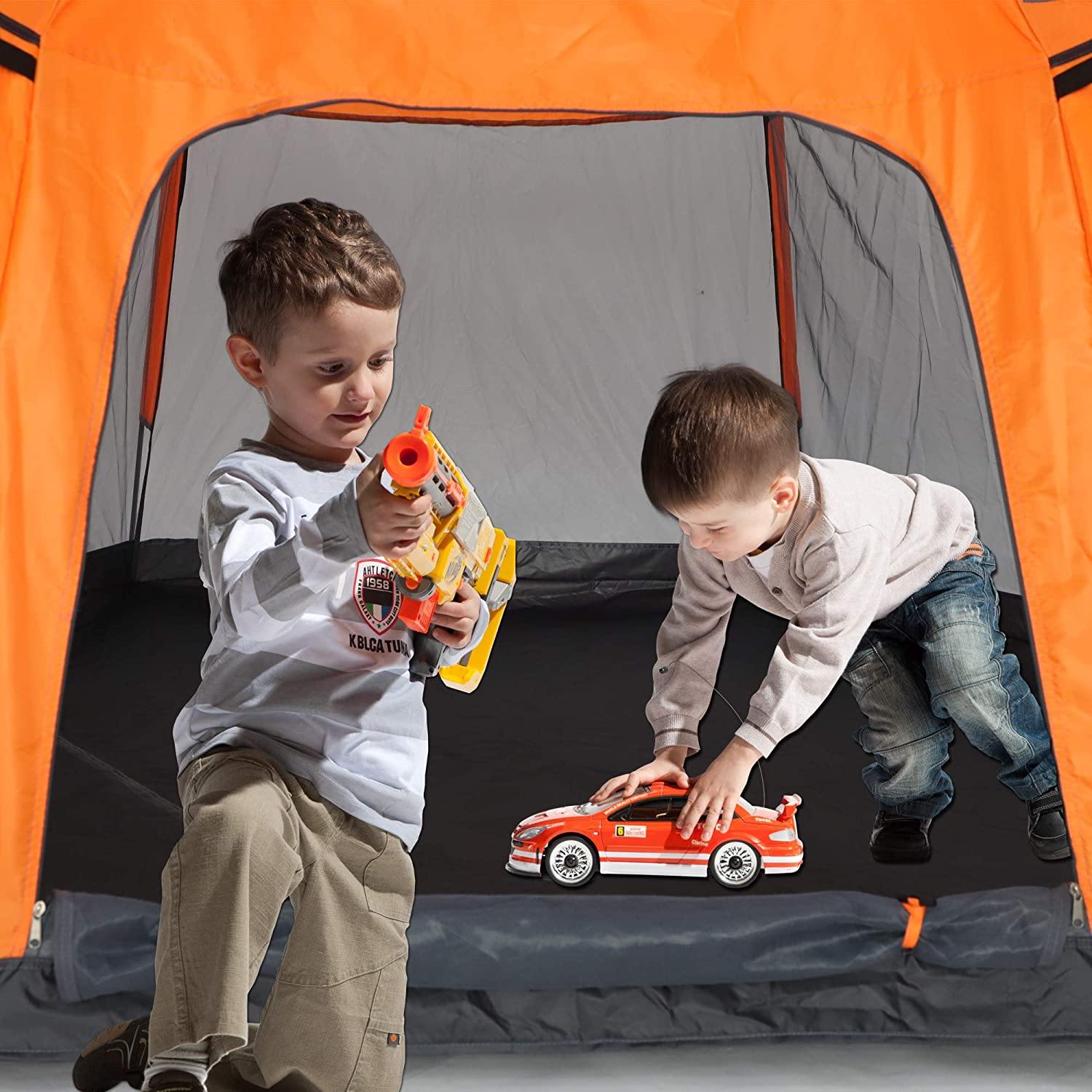Kids Play Tent Pop Up Portable Hexagon Playhouse for Backyard Patio Indoor Outdoor Breathable Tent House Children Boys Girls Playing Have Fun - Bosonshop
