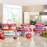 Bosonshop 18 Piece Food Storage Container Set with Easy Locking Lids,BPA Free and 100% Leak Proof,Plastic