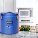 30L Large Food Warmers Bucket Double Stainless with Thick Coat, Tight sealing(Blue) - Bosonshop