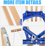 Sled Wooden Foldable For Kids And Adult Outdoor Play With A Pulling Rope 42 inch Weight Capacity, 220lbs