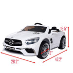 Bosonshop 12V Kids Electric Ride On Car with Remote Control, LED Lights & MP3 for Boys and Girls