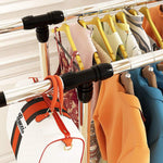 Bosonshop Portable Single Rod Extendable Clothes Rack Adjustable Garment Rack