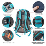 Bosonshop Hiking Backpack Outdoor Camping Daypack Rain Cover
