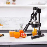 Citrus Pomegranate Juicer Labor-saving Manual Fruit Juicer Press Fruit Squeezer with Stable Non-slip Base, Black - Bosonshop