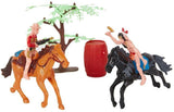 Wild West Cowboy and Indian Pretend Playset Toy - Bosonshop