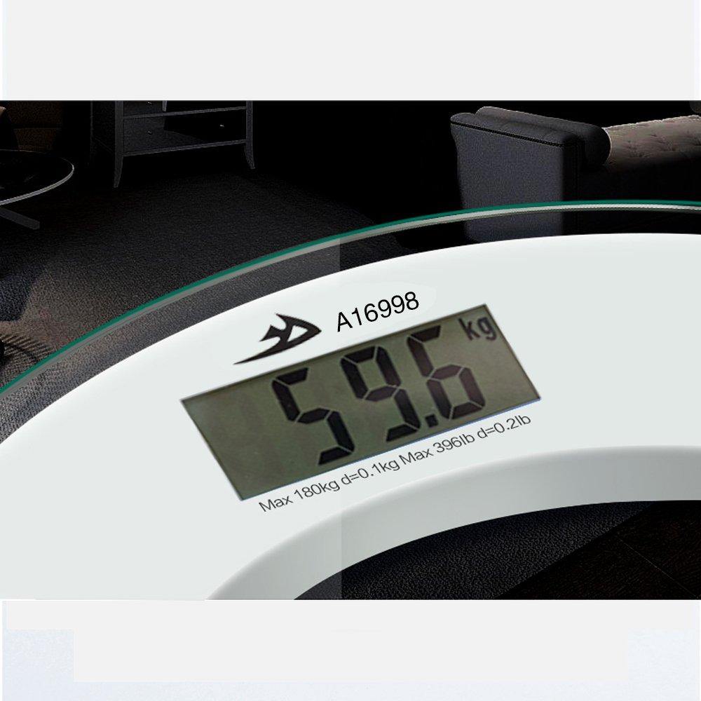 Bosonshop Digital Body Weight Bathroom Scale Electronic Personal Scale, 400 lb / 180 kg Capacity,White