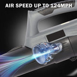 Cordless Leaf Blower 20V 4.0Ah 124MPH Speed Lithium Battery and Charger Included for Lawn Care -Black - Bosonshop