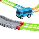 Bosonshop Car Race Track Train Tracks Set for Boys