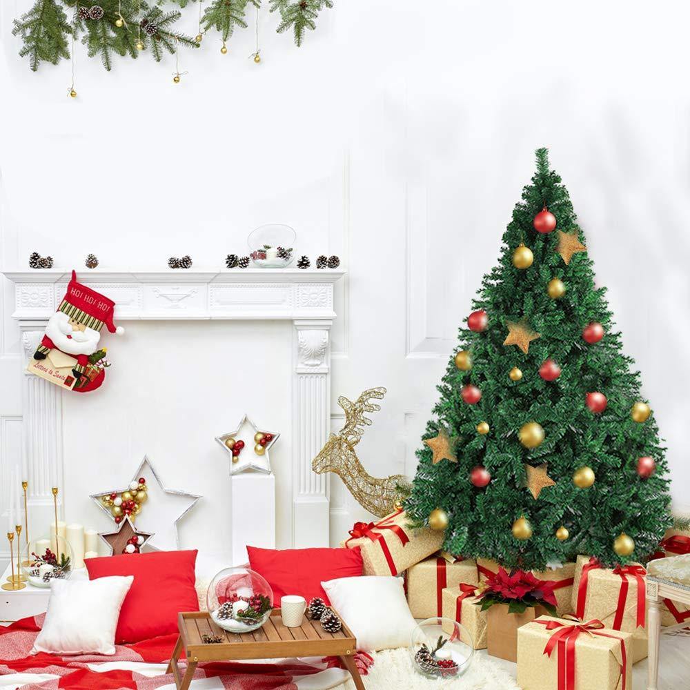 Bosonshop 5' Premium Spruce Artificial Christmas Tree w/Metal Stand, Green