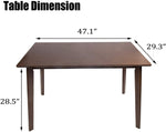 Rectangle 6-Person Wood Dining Tables for Kitchen Modern Home Furniture Espresso - Bosonshop