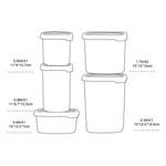 Bosonshop 18 Piece Food Storage Container Set with Easy Locking Lids,BPA Free and 100% Leak Proof,Plastic