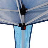 Pop Up Canopy Tent with Mesh Sidewall 10'x10'x8.2' Height Adjustable Outdoor Gazebos, Blue - Bosonshop