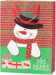 Christmas Paper Gift Bags Bulk Assortment 1 Dozen Holiday Themes Print Gift Bags with Handles 3 Sizes 4 Patterns Character - Bosonshop