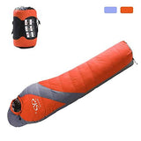 Bosonshop 90% Duck Down Winter Thicken Puffy Mummy Sleeping Bag for Camping