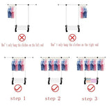Bosonshop Double Rods Adjustable Clothes Rack Rolling Garment Rack with Shoe storage and Bottom Wheels
