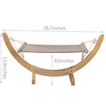 Bosonshop Cat Hammock Bed Wood Comfortable Hanging Lounger for Cats and Small Dogs