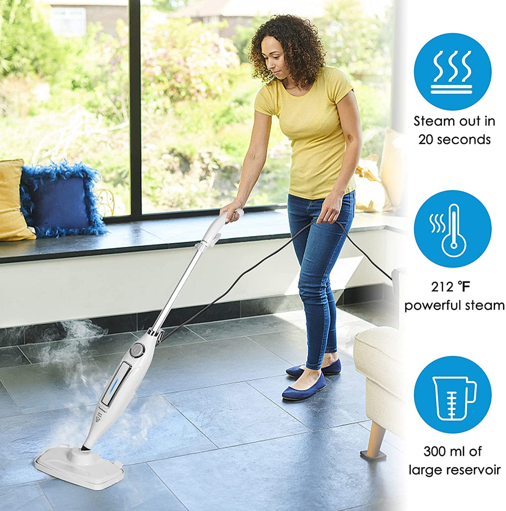 Steam Mop for All Floors, Steam Mops with 2 Pads, Cleaning Cleaner Hea