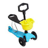 Bosonshop Kids Scooter with Removable Seat, 3 Wheel Kick Scooter with PU Flashing Wheels for Children Girls and Boys from 2 to 8 Years Old