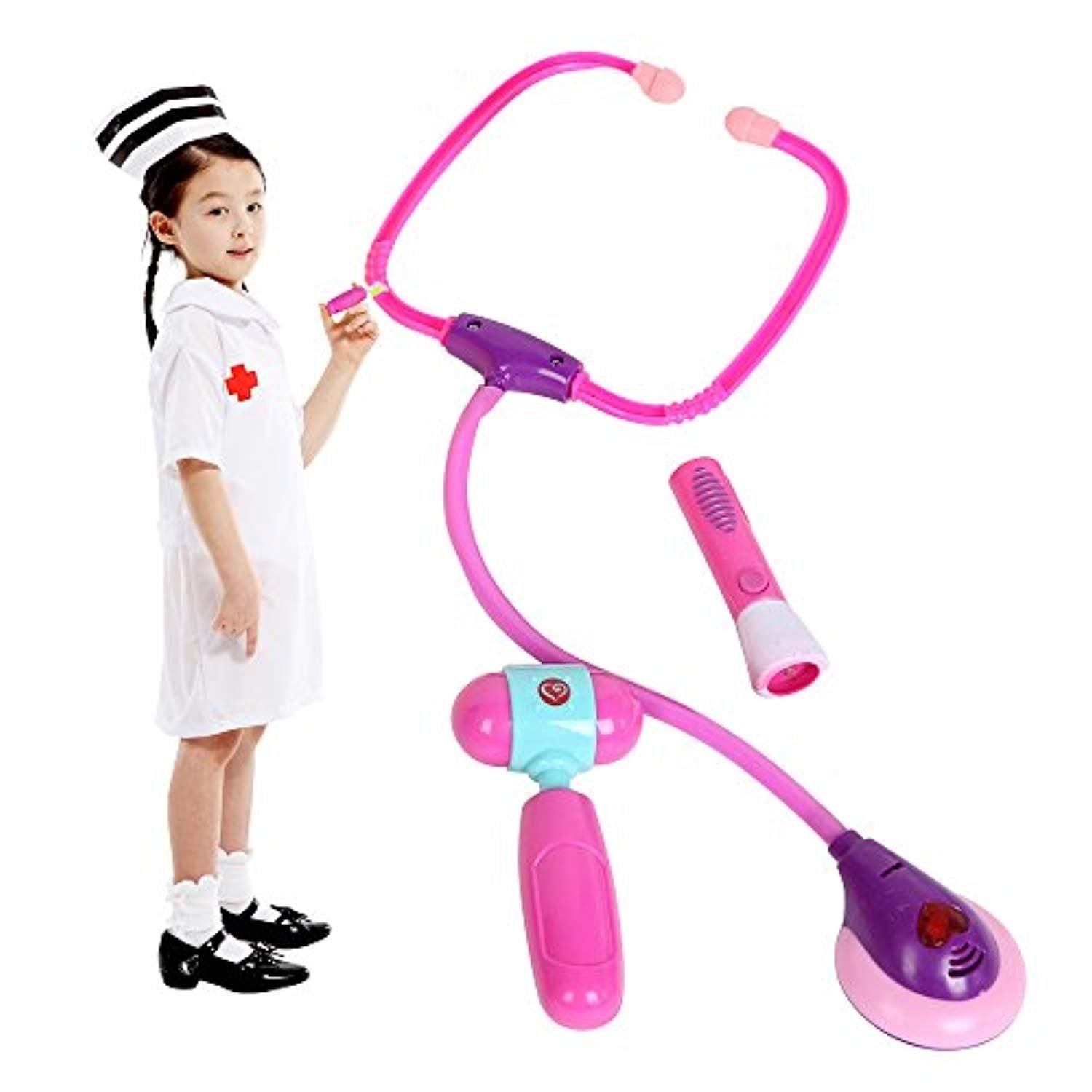 Bosonshop Plastic Nurse Doctor Toys Girl's Pretend Play Toy Medical Tool Box