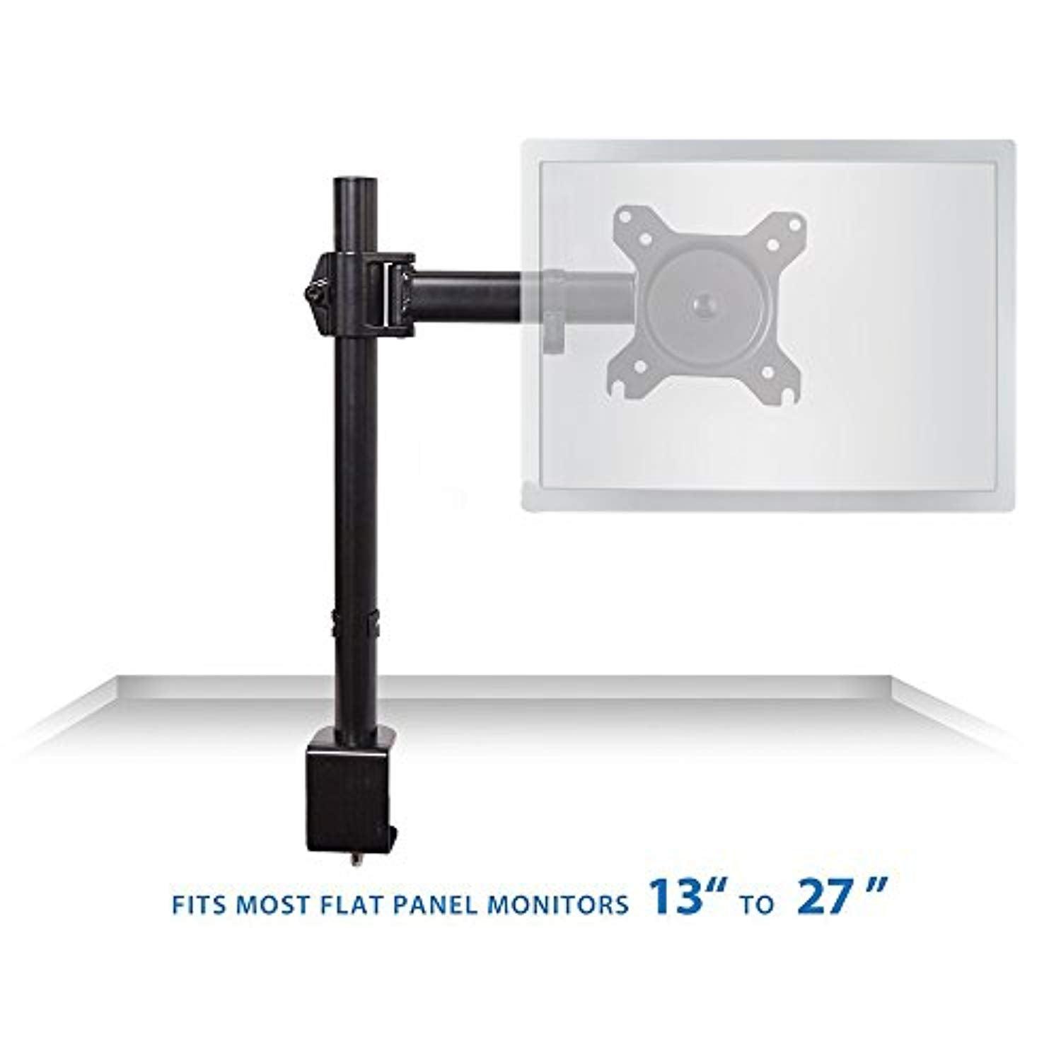 Bosonshop Single LCD Monitor Stand,Adjustable Lift Engine Arm Mount,Suitable for13”-27”Computer Monitor