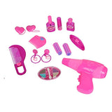 Bosonshop Pink Princess Pretend Play Dressing Table with Makeup Mirror,Music and Lights
