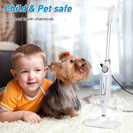 Steam Mop for All Floors, Steam Mops with 2 Pads, Cleaning Cleaner Head 180 Degree Turn