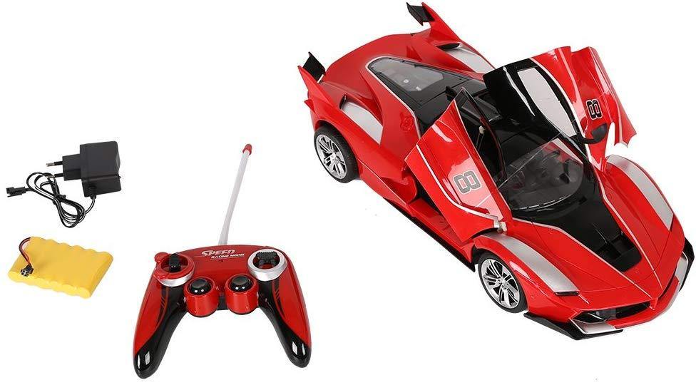1:10 Radio Remote Control Sport Racing Car, Red - Bosonshop