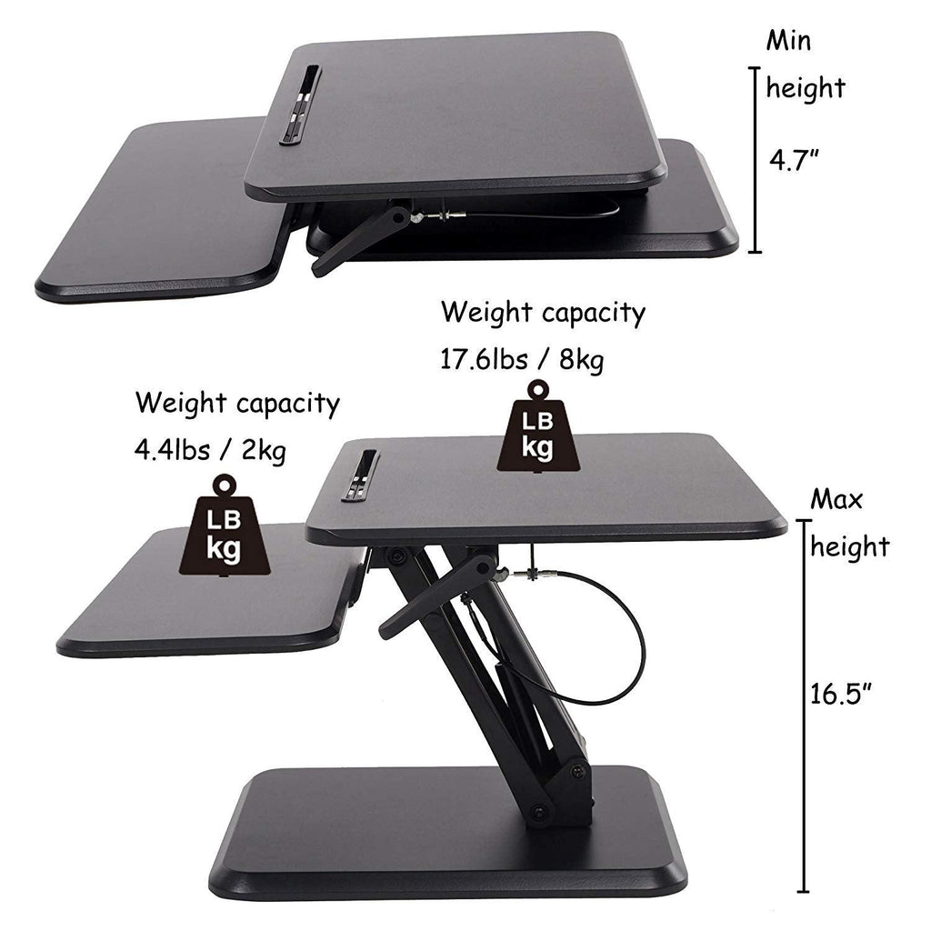 (Out of Stock) Height Adjustable Standing Desk Tabletop Riser Converte