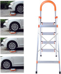 4 Step Ladder Folding Stepladder Stool Anti-Slip Pedal Aluminum Lightweight Safety Hand Grip 330 lb Capacity for Indoor Outdoor Home Garden Office - Bosonshop