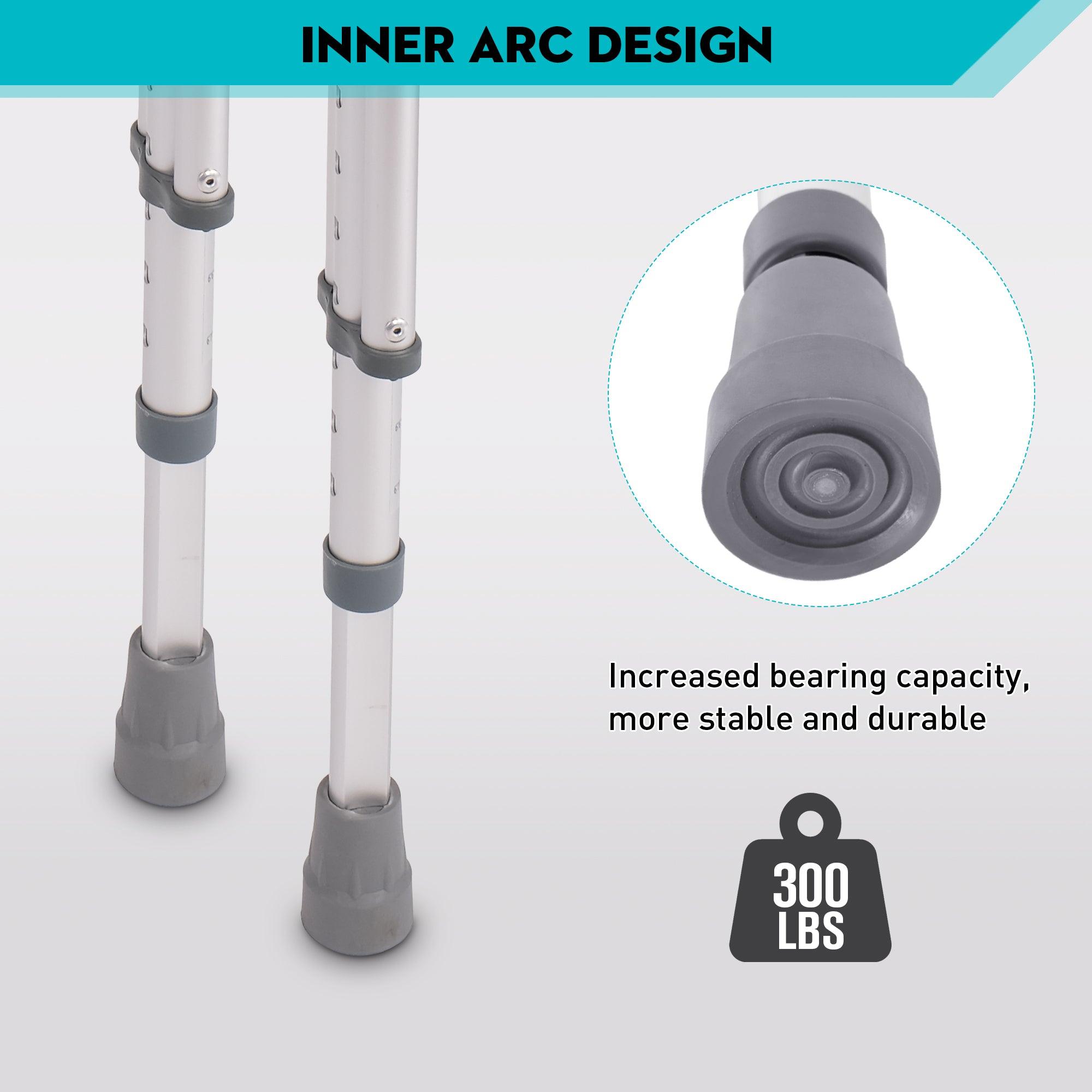 Folding Underarm Crutches Aluminum Frame