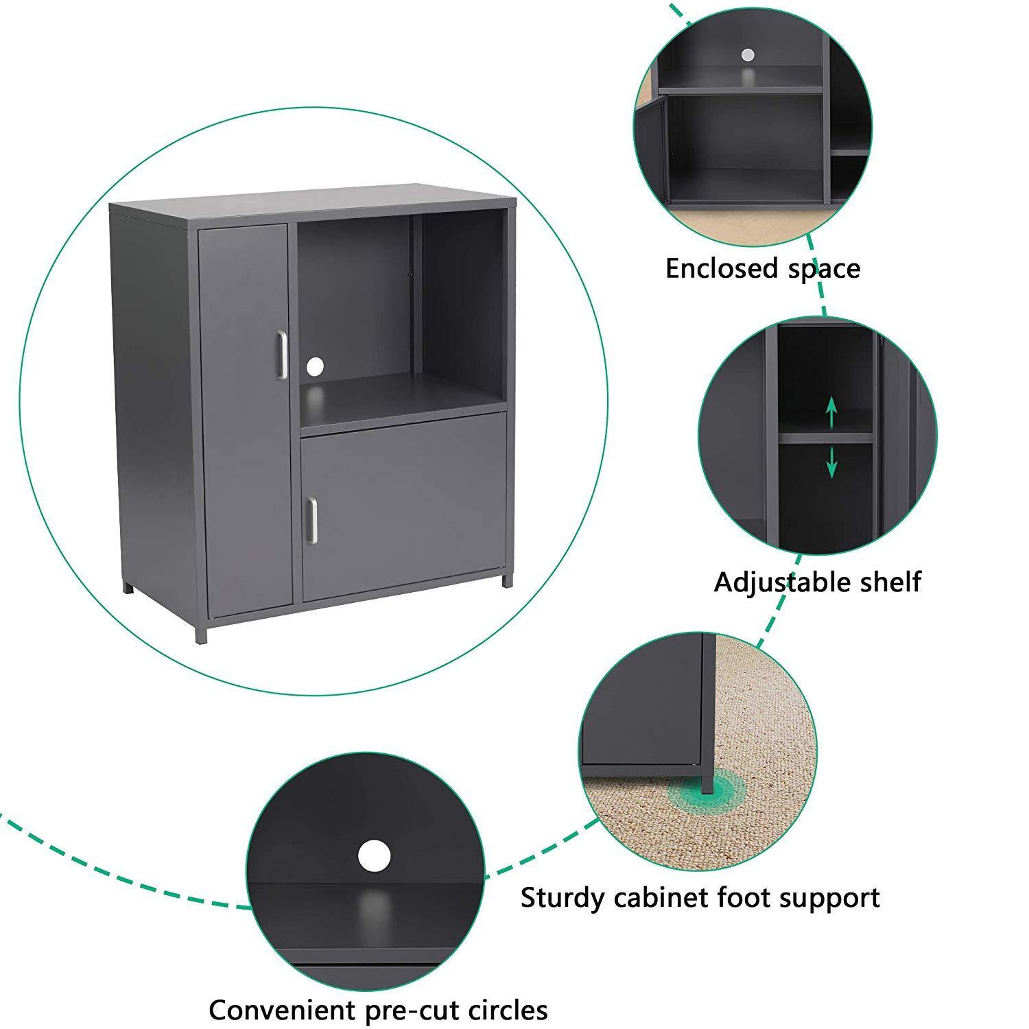 Microwave / Coffee Maker Locker Adjustable Large Capacity Home and Off