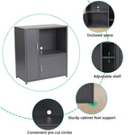 microwave / coffee maker locker adjustable large capacity home and office multifunctional storage cabinet - Bosonshop