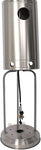 Outdoor Patio Heater Standing Gas LP Propane Heater with Wheels 87 Inches Tall 36000 BTU for Commercial Courtyard (Silver) - Bosonshop