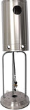 Outdoor Patio Heater Standing Gas LP Propane Heater with Wheels 87 Inches Tall 36000 BTU for Commercial Courtyard (Silver) - Bosonshop
