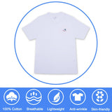 3-Pack Crew Classic T-Shirt Cotton Short Sleeve Shirts Summer Tops - Bosonshop