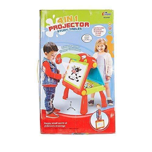 Bosonshop Educational Development Drawing Toy Study Table with Projector Toy for Girls & Boys Ages 6 7 8 9