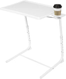 Folding 6 Height & 3 Angle Adjustable Dinner Table Portable Lightweight Extendable Tray on Bed & Sofa, 66Lbs - Bosonshop
