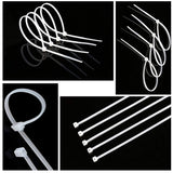Bosonshop 650 pc Nylon Zip Ties Cable Wire Ties Adjustable Self-Locking Multi-Color for Home, Outdoor, Office