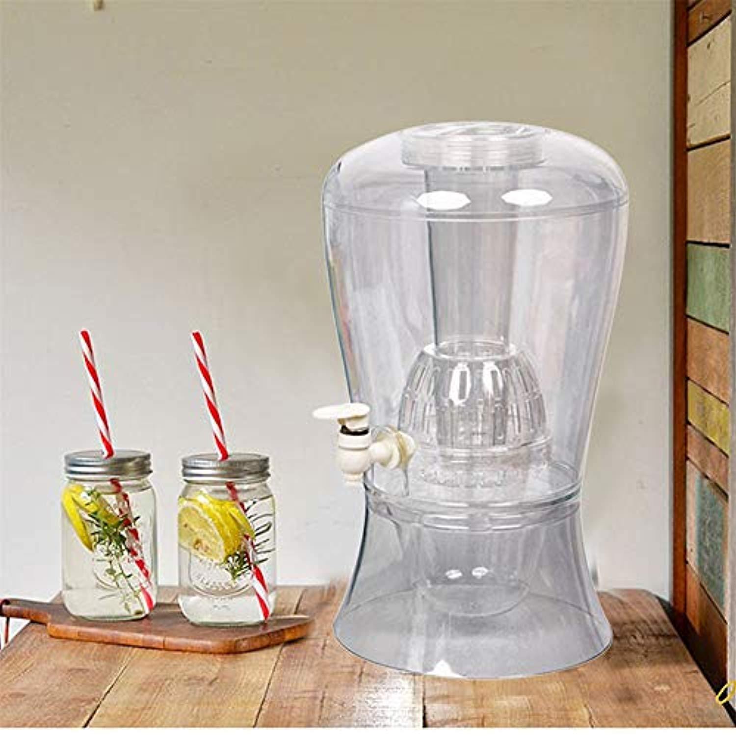 Bosonshop 2 Gallon beverage dispenser on Stand with Cooling Cylinder, Dishwasher Safe