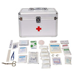 Bosonshop Lockable Medicine Storage Box,First Aid Box with Compartments