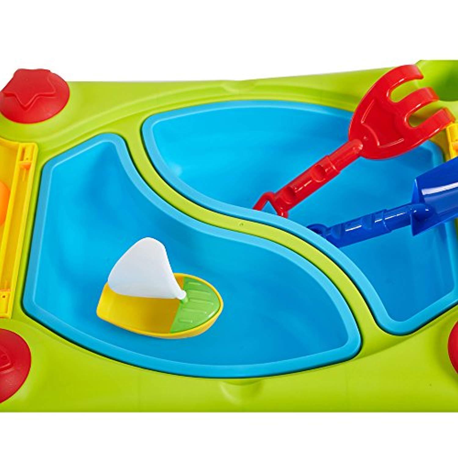 Bosonshop Outdoor Sand and Water Table Activity Table and Waterpark Play Table for Toddlers