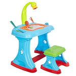 Bosonshop Projector Colorful Learning Desk 4 in 1 Lamp, Projection Painting and Spelling Sketch